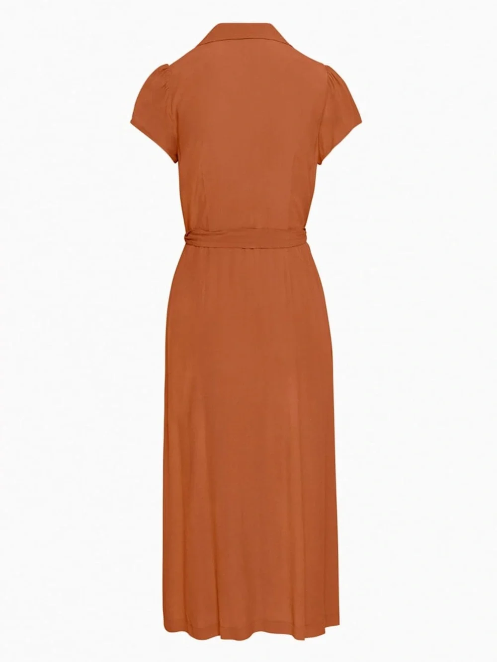 Aritzia Wilfred Anise Brown Midi Shirt Dress - Picture 5 of 7